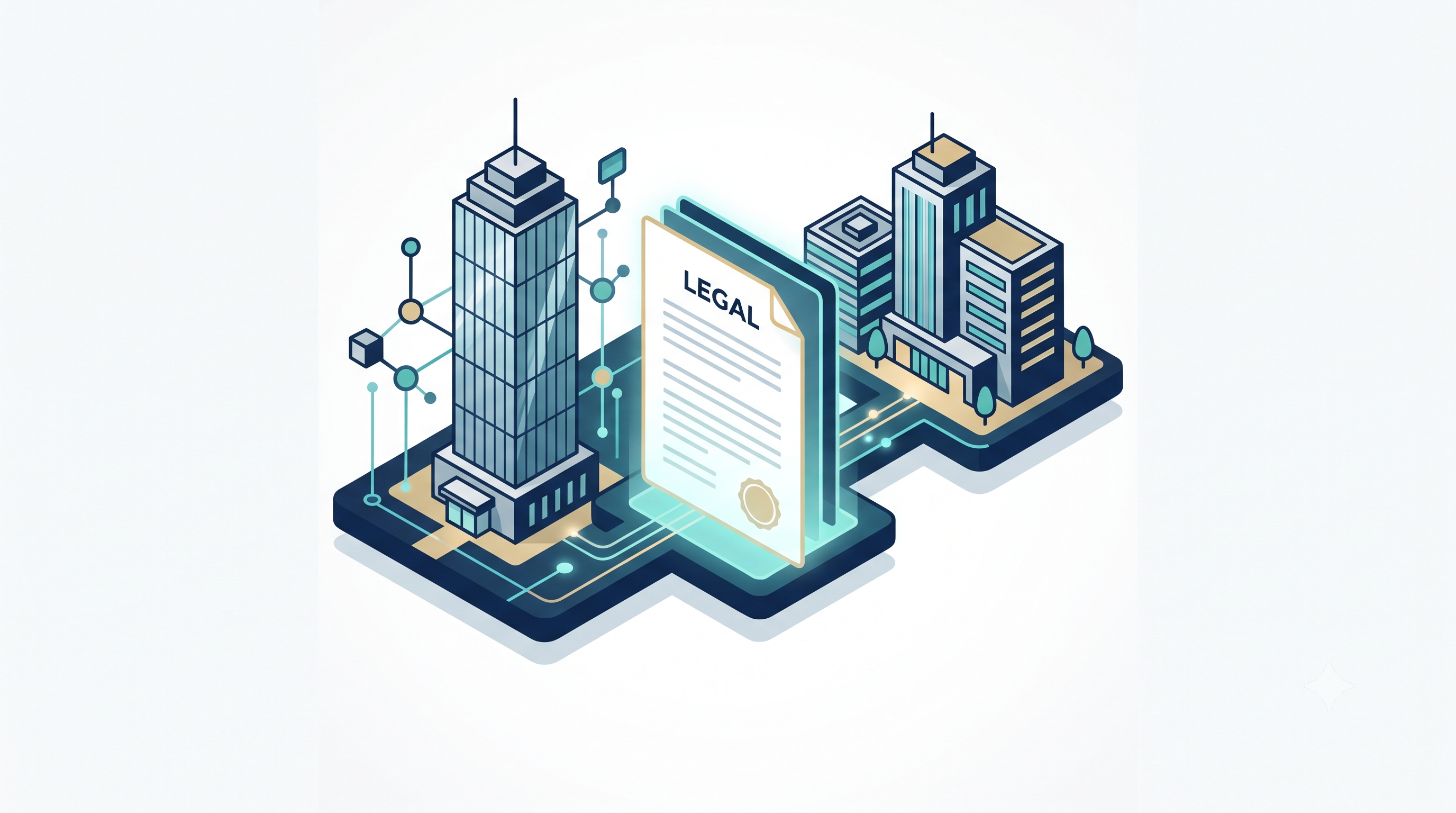 Isometric editorial illustration representing a cross-border corporate flip from a foreign company into a Delaware C-Corp structure.